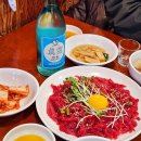 광장시장 데이트 진주육회 찹쌀꽈배기 후기