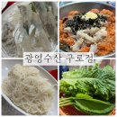 광영수산 구로점 제철 도다리회 광어물회 매장식사 후기