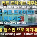 탁구 포핸드 커트 드라이브 잘거는 방법 이렇게 해보세요 How to make a good table tennis forehand cut 이미지