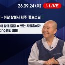 다시 보기, BBS 뉴스의 정석 BBS불교방송 추석특집 초대 동효스님 이미지