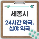 세종약국 | 세종시 24시간 약국, 심야 약국, 주말 약국 리스트