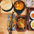 순두부찌개 구성 좋은 한식 백반 한상: 고등어+고추장불고기 한상차림 '북창동순두부 뉴코아아울렛 평촌점'