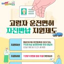 75세 이상 고령자 면허증 반납 교통비 10만 원 지원 이미지