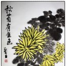 사군자 국화 이미지