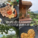 양지테크 | 충주 캠핑 바베큐장 추천! 몸만 가도 되는 숲속 힐링 고기집 <양지마을포레스트> 애견동반 가능한 맛집