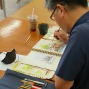 우리 동네 수채화 이미지