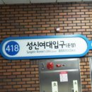 서울메트로 성신여대입구역