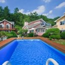 호수가에 펜션 이미지