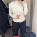 11500-19-80-01 | 스파오 여성 패딩 코트 &amp; 소프트얀 니트 가디건 착샷 후기 | 시즌 오프 매장 리뷰