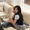 5112 | 레터프롬문 레터즈 더블 레이어드 피케이 카라티 ( 스카이블루 ) 2026HT5112SBF