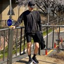 퀵프린트 | 남자 러닝복 추천 산로 퀵드라이 풀오버 런닝 티셔츠 후기(바이커쇼츠, 카고팬츠 코디)