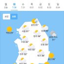 오늘의 날씨🌞☔️☃️, 2024년 7월 30일 화요일 이미지