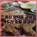 창원 마산 양덕동 갈비 :: 백두간 숯불 왕갈비 솔직후기 / 메뉴판