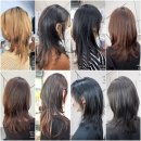 시크릿투톤염색 다크그레이&amp;스카이블루 대전미용실 빛날헤어살롱 임영웅시대굿즈티셔츠