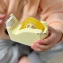 학용품추천 어린이 테이프디스펜서 잘잘리오 뉴미니 안심테이프커터기(바나나옐로우)
