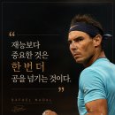 제가 인상받은 오늘의 명언들 좀 올립니다. 나달, 랄프로렌, 제임스본드 이미지