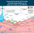 러시아 공세 캠페인 평가, 2024년 7월 20일(우크라이나 전황 이미지