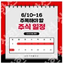 240610~16 꼭 봐야 할 주식 일정 총정리 이미지