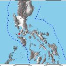 마닐라 남부 바탕가스쪽 진도 6.2 지진 발생 이미지