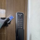 아산배방행복주택경로당 | 아산도어락 배방 장재리 주택 현관문 디지털도어락 푸시풀 유니코 8600s 설치 후기