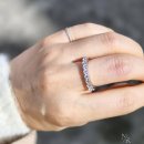 핑크파르페 | 이에르로르 테니스반지 3mm / 트윙클 모이사나이트 목걸이 귀걸이 / 핑크파르페몰 내돈내산 구입후기 착샷