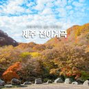 공작산 주차장(삼거리) 간이화장실 | 제주 가을 단풍 어디가 예쁠까? 천아계곡 다녀온 후기 (임시주차장 포토존)