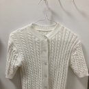 <b>립합</b> 꽈배기 반팔니트 가디건