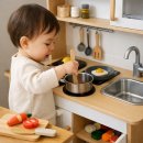 소꿉놀이 | 👩🏻‍🍳14개월 아기 역할놀이 추천｜피에스타 스칸디 주방놀이 + 원목 소꿉놀이 아이템 이용 후기🍎🥕🥬🍳