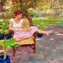 David Hettinger (1946~) "Her Patio," Oil on canvas 이미지