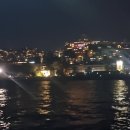 터키 이스탄불 바다에서 바라본. 야경 이미지