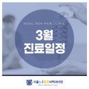 서울노마취통증의학과의원 | 서울노마취통증의학과 3월 진료일정