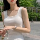 4132 | 여름코디 고민 끝 투웨이 양면 슬리브리스 니트 nt4132 한 벌로 두 가지 느낌 내본 솔직 후기