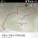 조령산, 주흘산 루가 등산네비게이션 경로 이미지