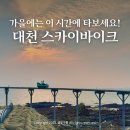 바다와자전거 | 바다 위를 달리는 자전거? 대천 스카이바이크 시간 추천 및 예약 꿀팁 총정리