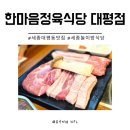 중앙지하상가144-22호 | 세종고기집삼겹살 한마음정육식당 대평점 숙성돼지반마리 오겹살 식사 후기