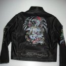 ed hardy 가죽자켓(택있는새제품)판매합니다... 이미지