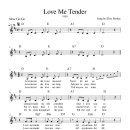 Love Me Tender/ 악보 이미지