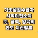 사적이전소득 뜻과 한도는? &#39;양육비, 공적이전소득 등&#39; 계산방법 이미지