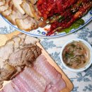 홍어전문푸짐한집 | 흑산도홍어 약한숙성홍어 집에서 아빠랑 먹은 푸짐한 홍어삼합 한 상