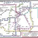 각 광역권 광역전철 노선도. 이미지