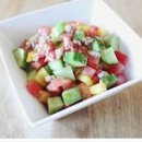 토마토 오이샐러드 소스 재료 그릭샐러드 레시피 이미지