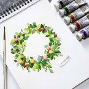 감성 일러스트 수채화 이미지