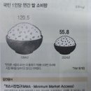 대한민국 1인당 연간 쌀 소비량 이미지