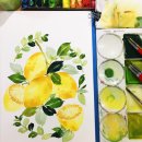 수채화도 배우고 캘리그라피도 배우고~ 수채캘리그라피 이미지