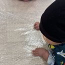 도화지 2 | 6개월아기_이마트 문화센터 | 와글와글 올록볼록도화지 수강후기