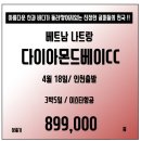 베트남 나트랑 다이아몬드베이cc 4월18일 단 하루특가행사!! 89.9만!! 이미지