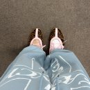 실물 깡패 👟 아디다스 태권도 메이 발레 레오파드 핑크 착용샷, 예쁜 색감에 반함!