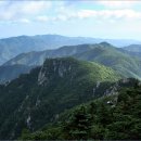 정상에서 바라본 오대산 방향 이미지