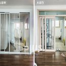 플러스인테리어디자인 | [플러스인테리어] 충남 서산 동문동 빌라 현관중문 철거 후 초슬림 3연동 중문 시공 후기