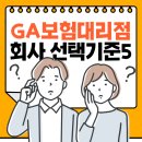 GA 보험대리점 회사 선택5가지(꿀팁) 이미지